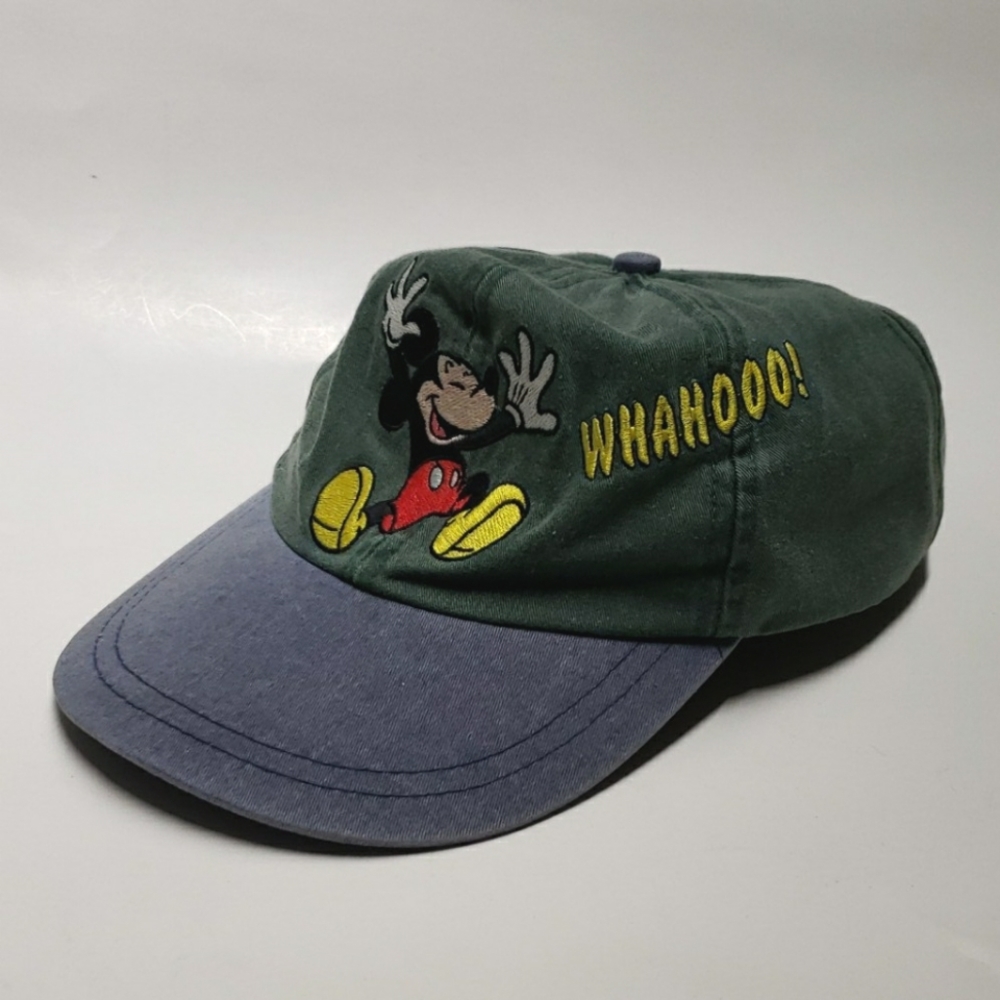 Official Disney Mickey Mouse Vintage 90s Embroidered Adult Hat Baseball Cap - Picture 1 of 13